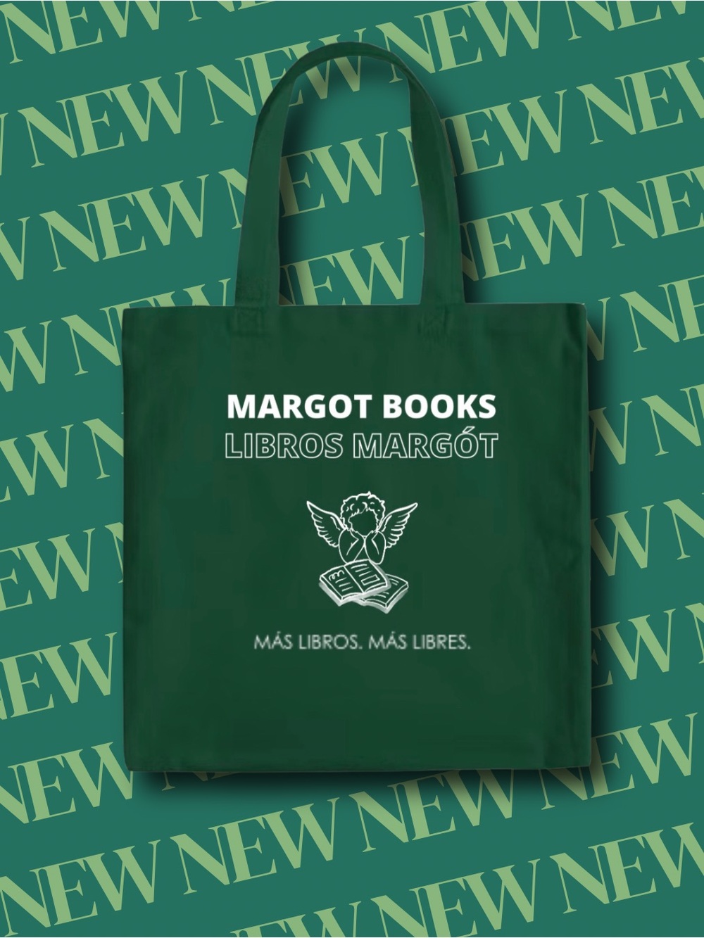 MARGOT BOOKS Green Tote Bag